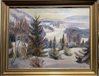 Johan Lie-Gjemre (1900-1991) "Vinterdag"