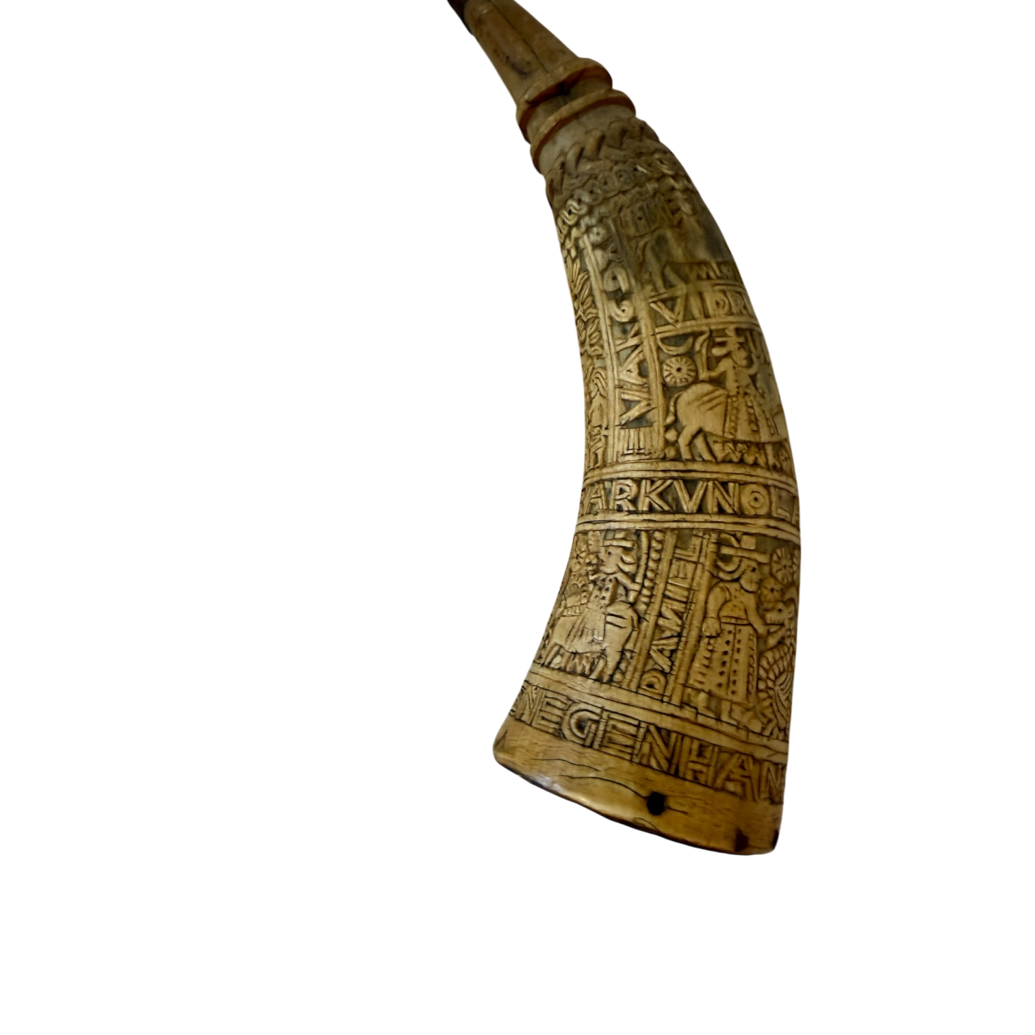 Krutthorn signert Angrim Salvesøn 1600-tallet - Bilde 4