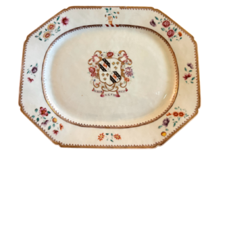 Våpenskjoldfat 1700 tallet